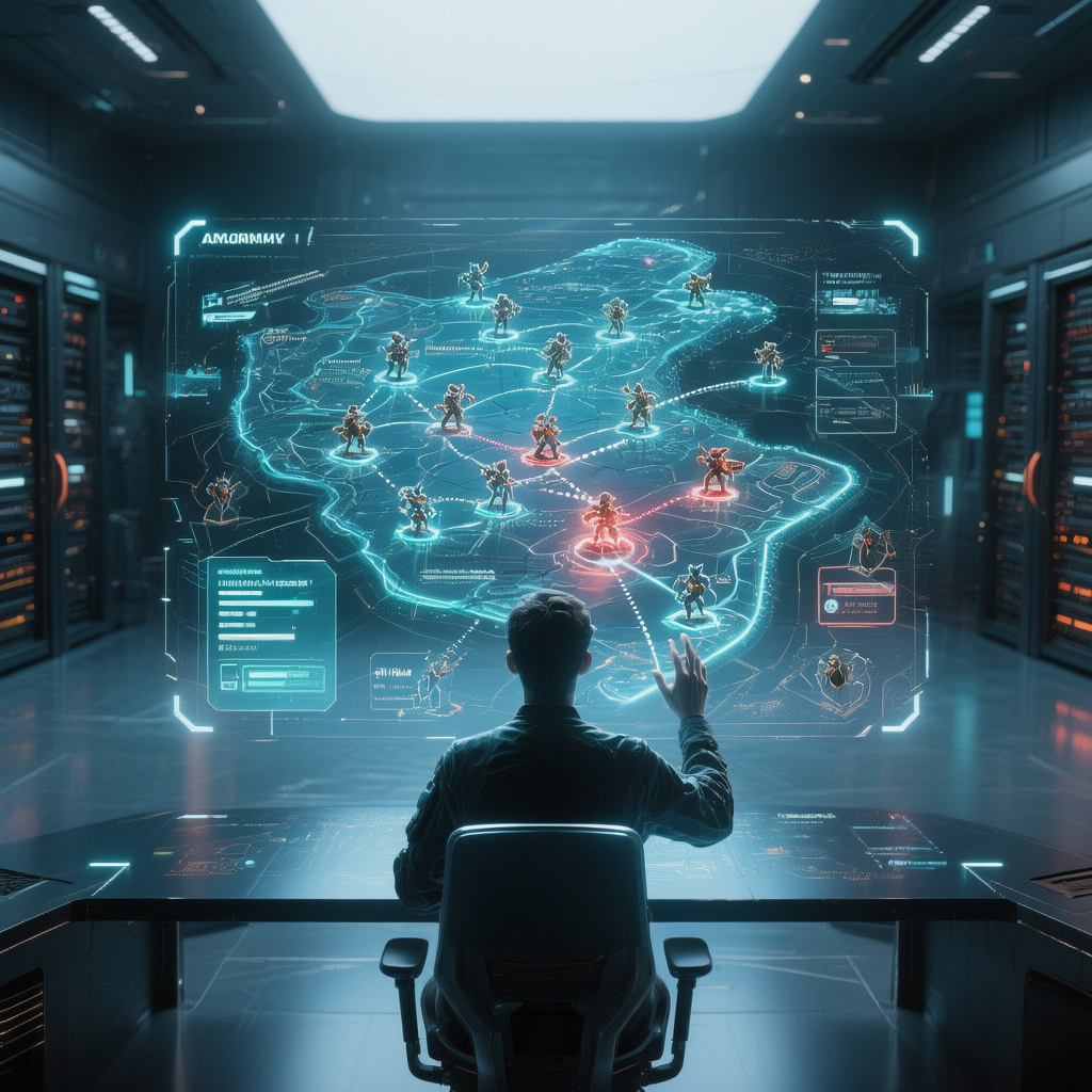 AI analyzing player strategies